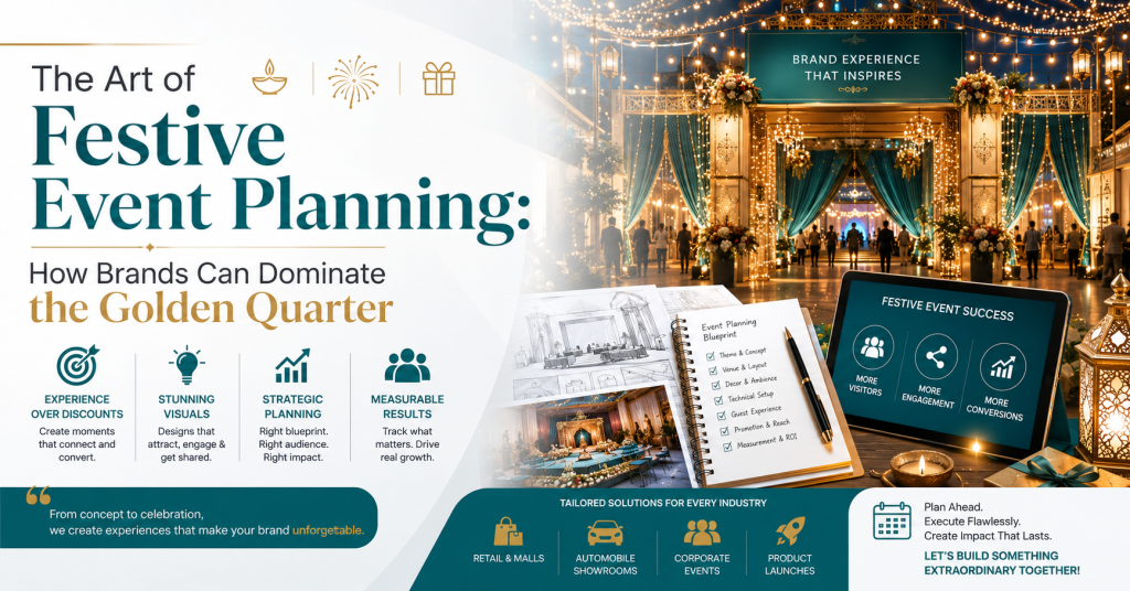 Festive event planning for brand promotions